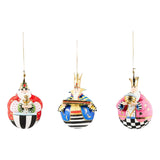 Patience Brewster by MacKenzie-Childs Nativity Jolly Wiseman Ball Ornament set