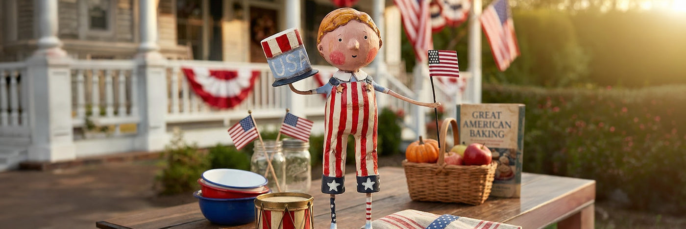 Cuddle Decor Lori Mitchell Patriotic banner