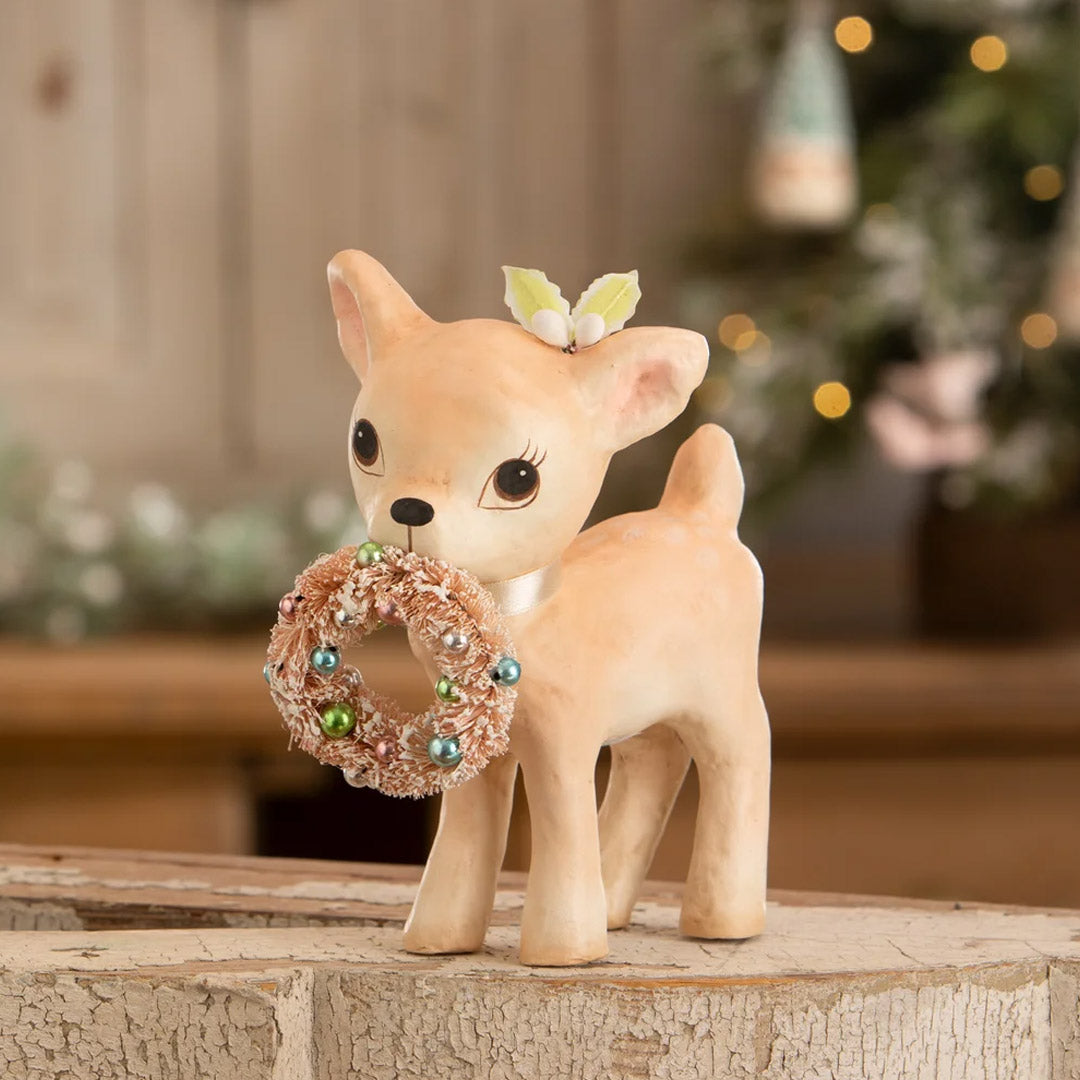 Pink Reindeer with Wreath - Thumbnail 3