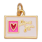 Cuddle Decor Post Card Charm