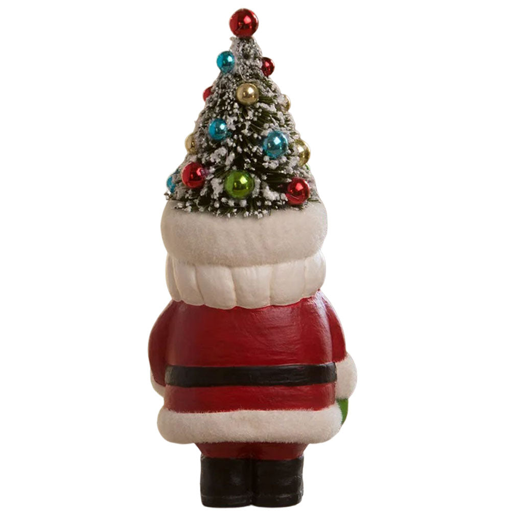 Retro Santa with Candy Cane and Tree Hat by Bethany Lowe  back