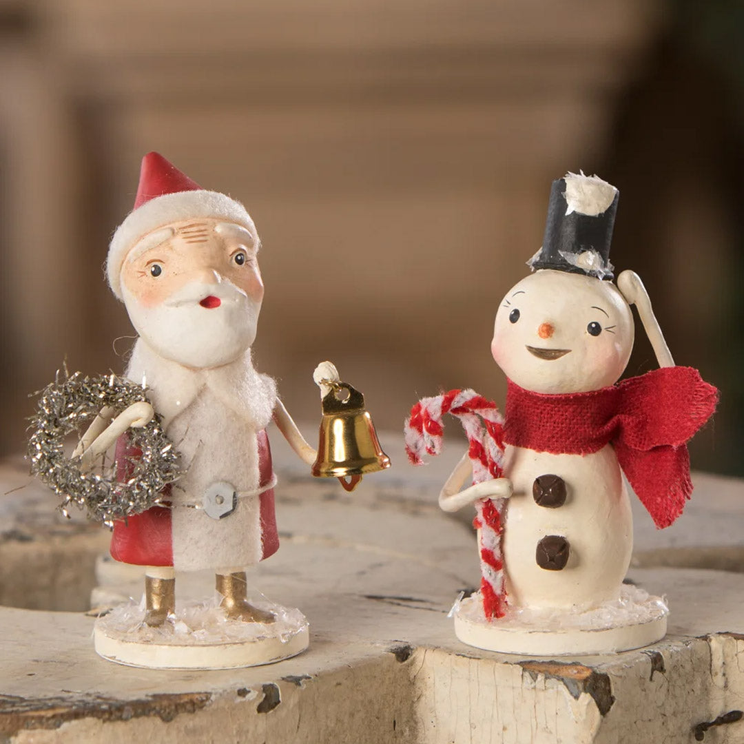 Michelle Lauritsen for Bethany Lowe Santa with Wreath and Bell set