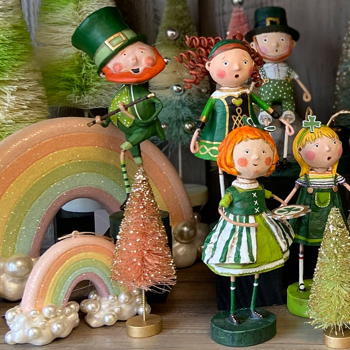 Cuddle Decor Lori Mitchell St. Patrick's Day figurines