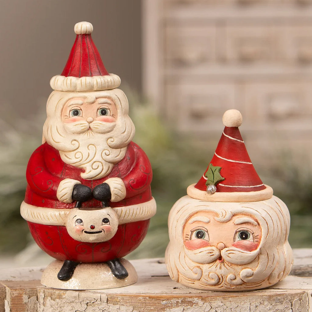 Johanna Parker for Bethany Lowe St. Nick Hollow Head Container set