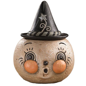 Star Wanda Luna Container Folk Art Figurine by Johanna Parker front