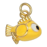 Cuddle Decor Yellow Gold Fish Charm