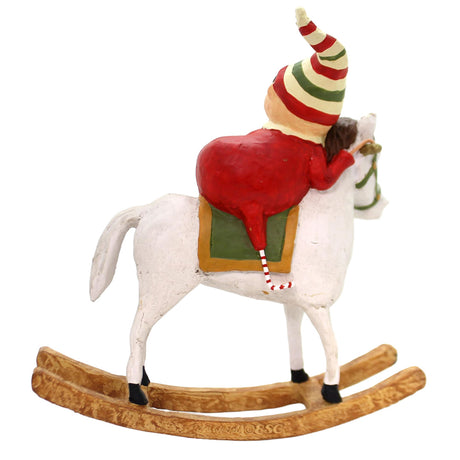 Cuddle Decor Lori Mitchell Rocking Around the Christmas Tree Red 8.5" back