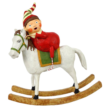 Cuddle Decor Lori Mitchell Rocking Around the Christmas Tree Red 8.5" front