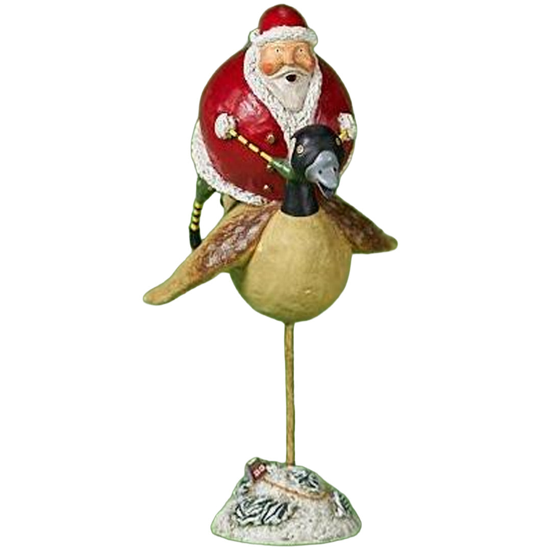 Cuddle Decor Lori Mitchell Santa's Goose Chase 9"