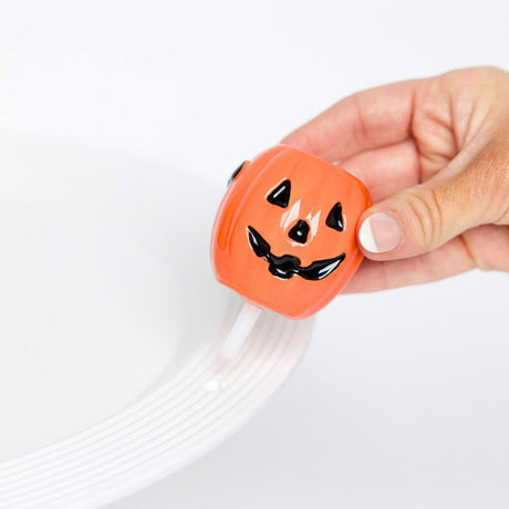 nora fleming boo bucket trick-or-treat bucket close up