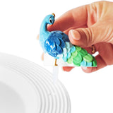 Cuddle Decor nora fleming fancy feathers peacock close up