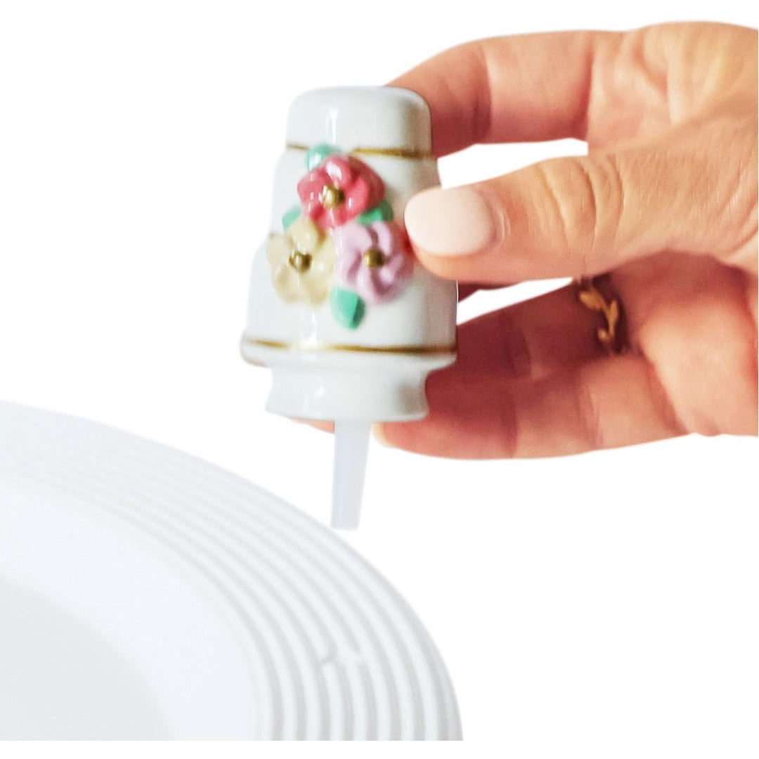 Cuddle Decor nora fleming slice of forever wedding cake close up