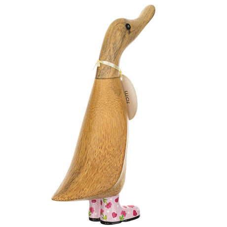 DCUK Floral Boots Duckling PINK back