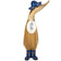 Floral Hat and Boots Ducklings blue front