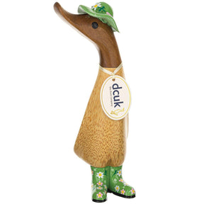 Floral Hat and Boots Ducklings green front