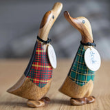 DCUK Tartan Waistcoat Duckling NATURAL set