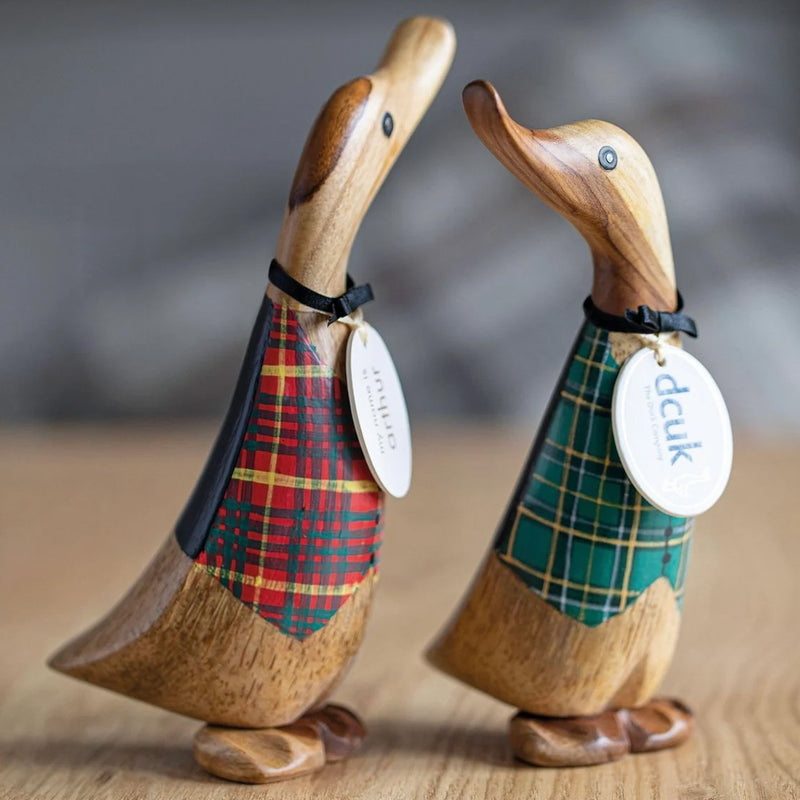 DCUK Tartan Waistcoat Duckling NATURAL set