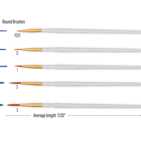 FolkArt Detail Brush - Set of 10 detail