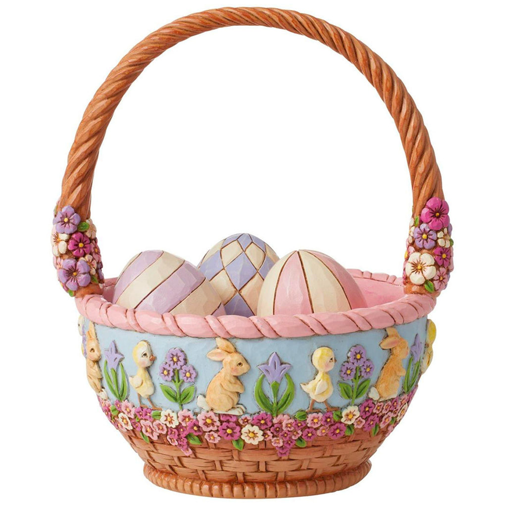 Jim Shore 19th Annual Easter Basket with Egg 8" front