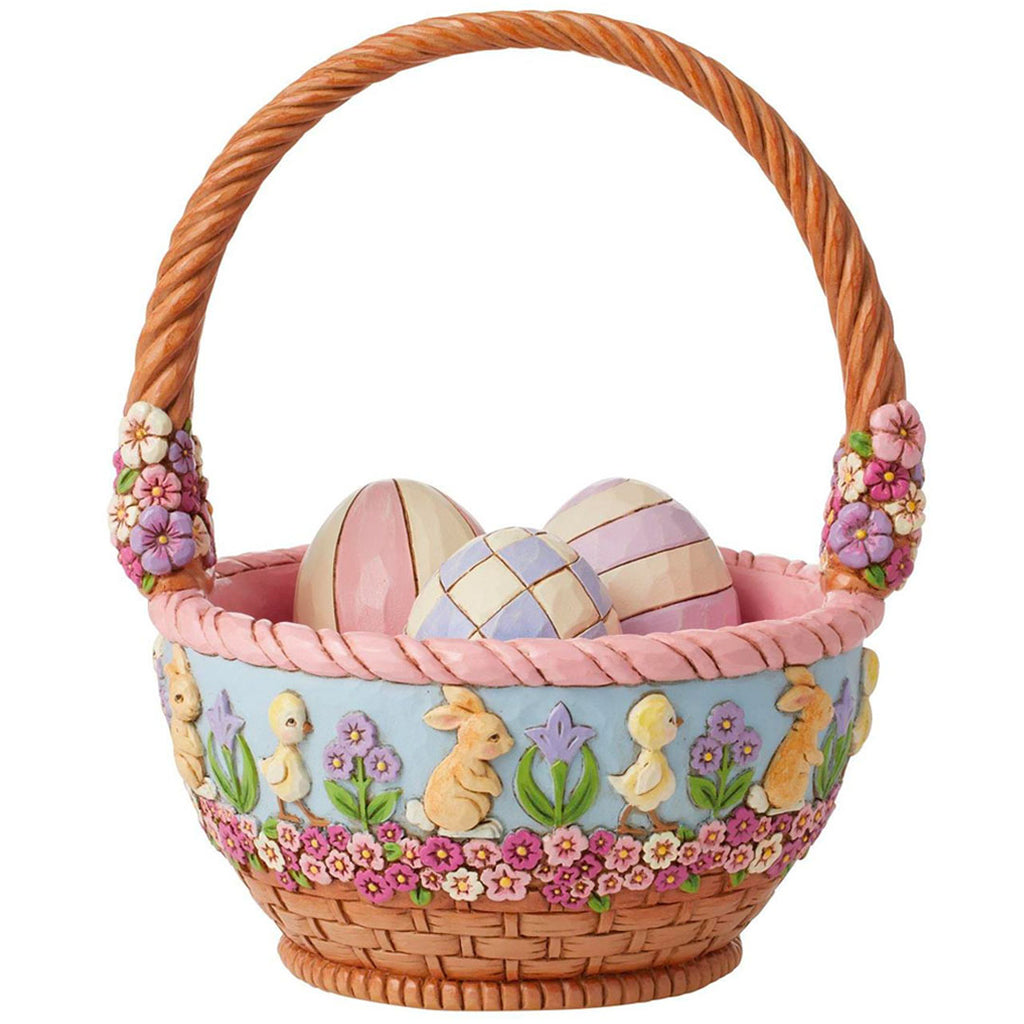 Jim Shore 19th Annual Easter Basket with Egg 8" back