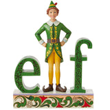 Jim Shore Buddy Elf Standing Elf Word 8.58" front