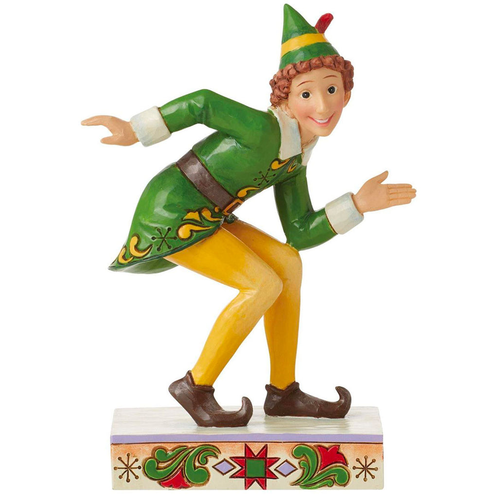Jim Shore Jim Shore Buddy Elf in Crouching Pose 5.63" front