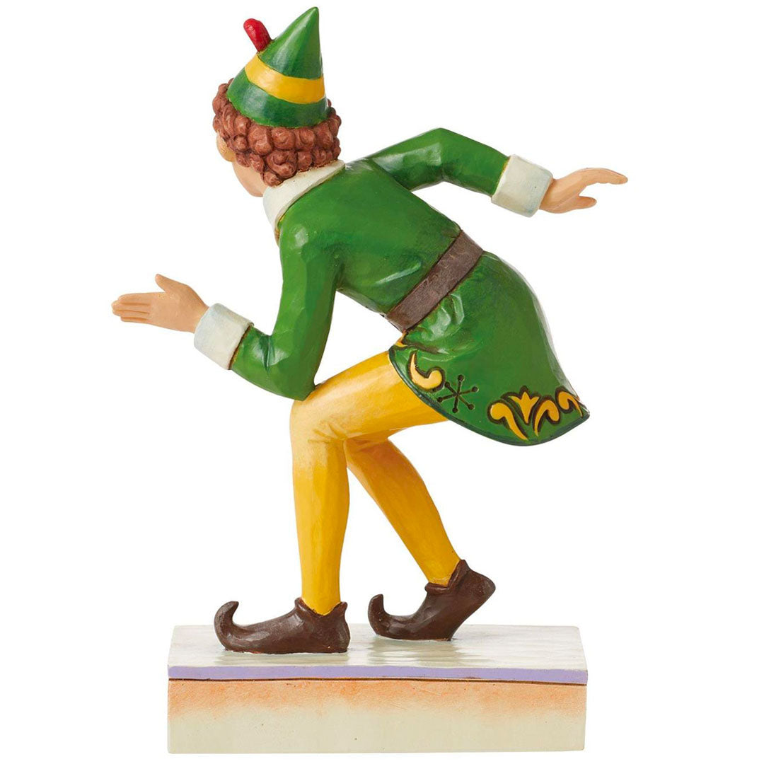 Jim Shore Jim Shore Buddy Elf in Crouching Pose 5.63" back