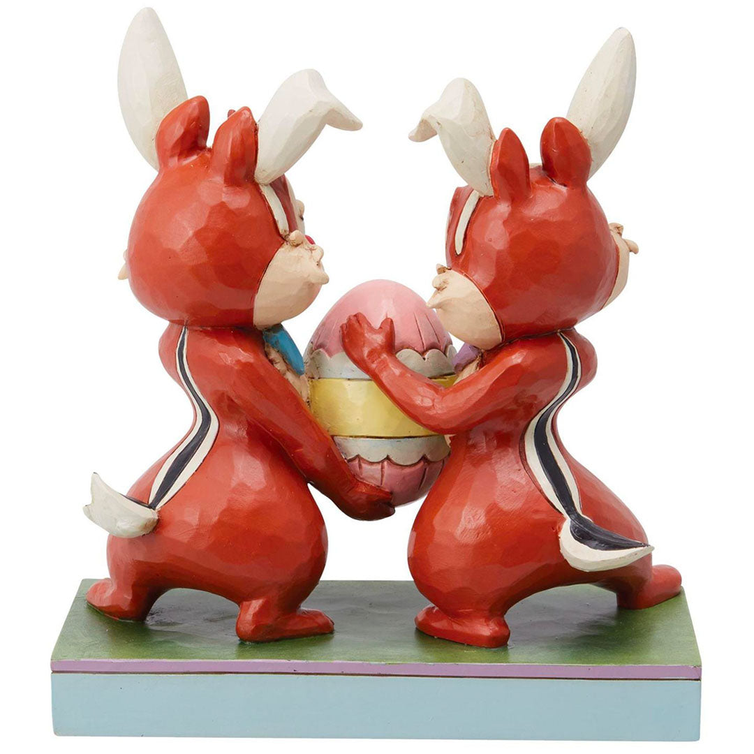 Jim Shore Chip 'n Dale Easter 5.51" back