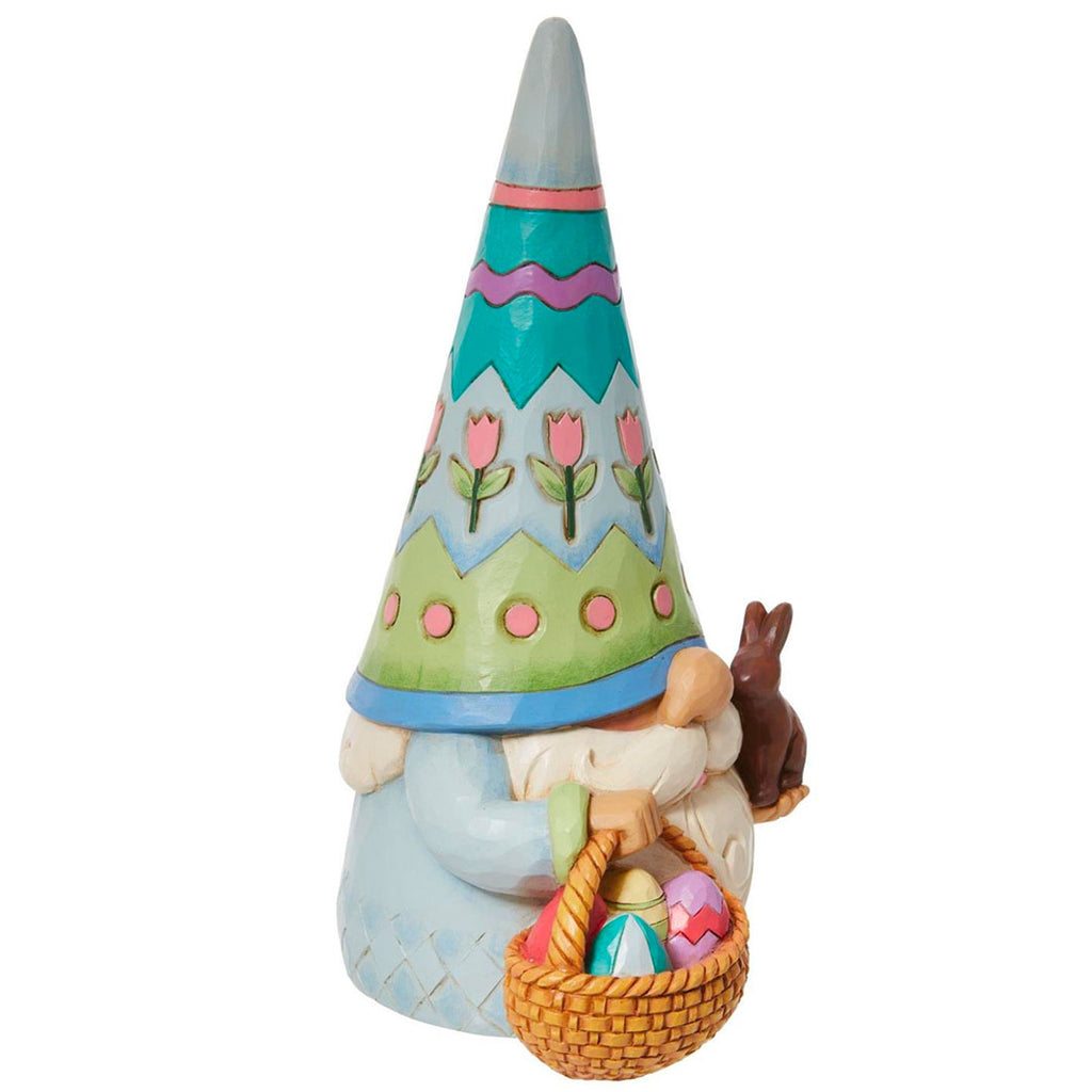 Jim Shore Easter Gnome with Basket of Eggs 7.5" side