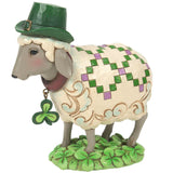 Jim Shore Irish Sheep in Clover Patch 5.12" front
