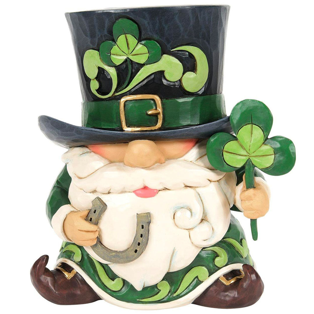 Jim Shore Leprechaun Top Hat Figurine 5" front