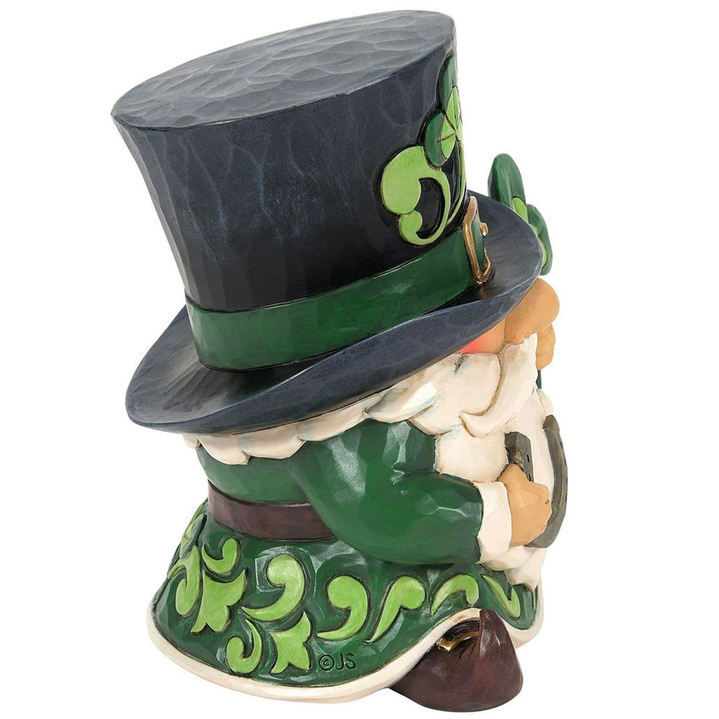 Jim Shore Leprechaun Top Hat Figurine 5" side