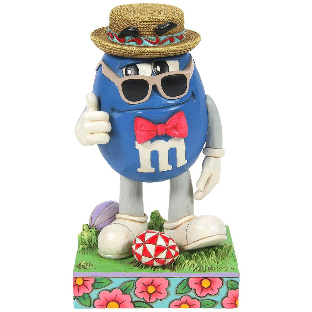 Jim Shore M&M'S Blue Character with Bowtie 6.3" front