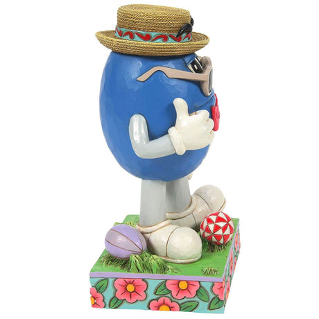 Jim Shore M&M'S Blue Character with Bowtie 6.3" side