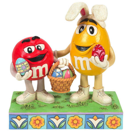 Jim Shore M&M'S Red & Yellow Characters 6.22" front