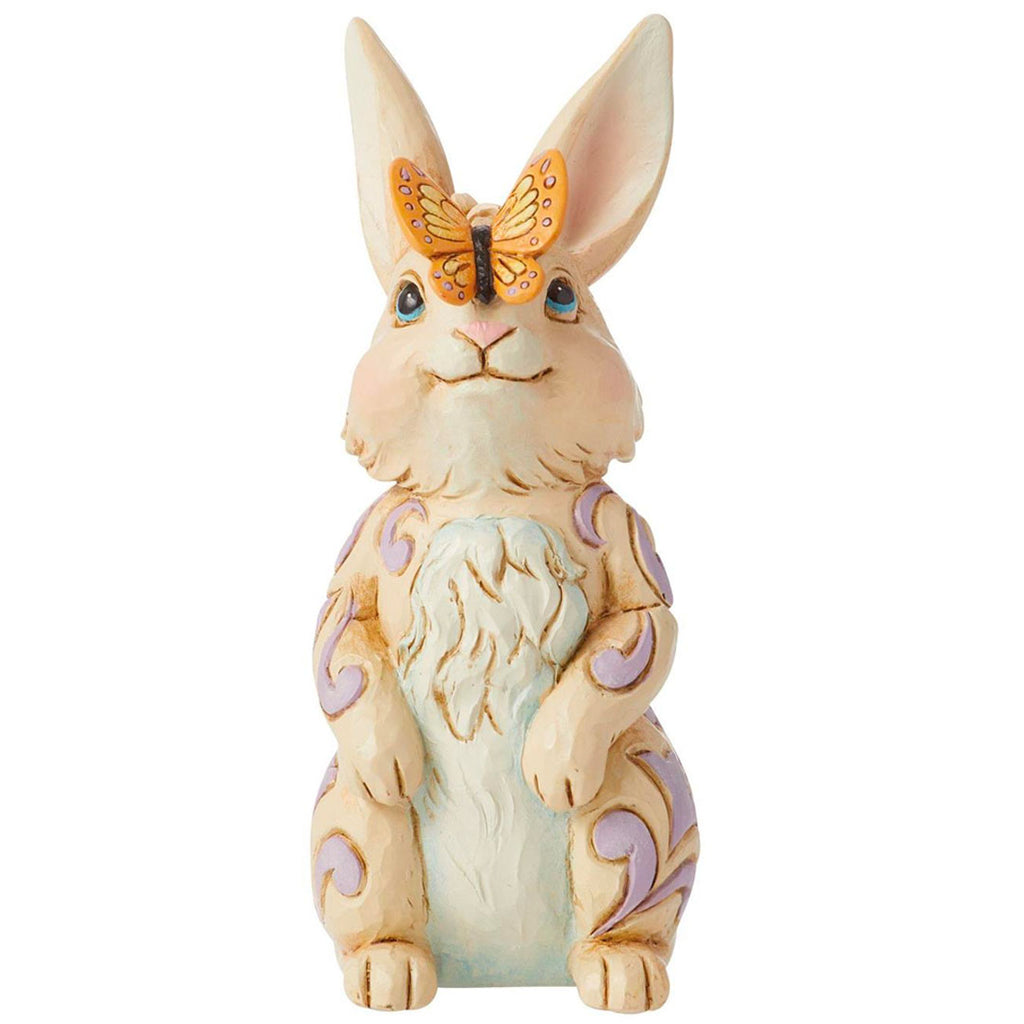 Jim Shore Mini Bunny with Butterfly 3.94" front