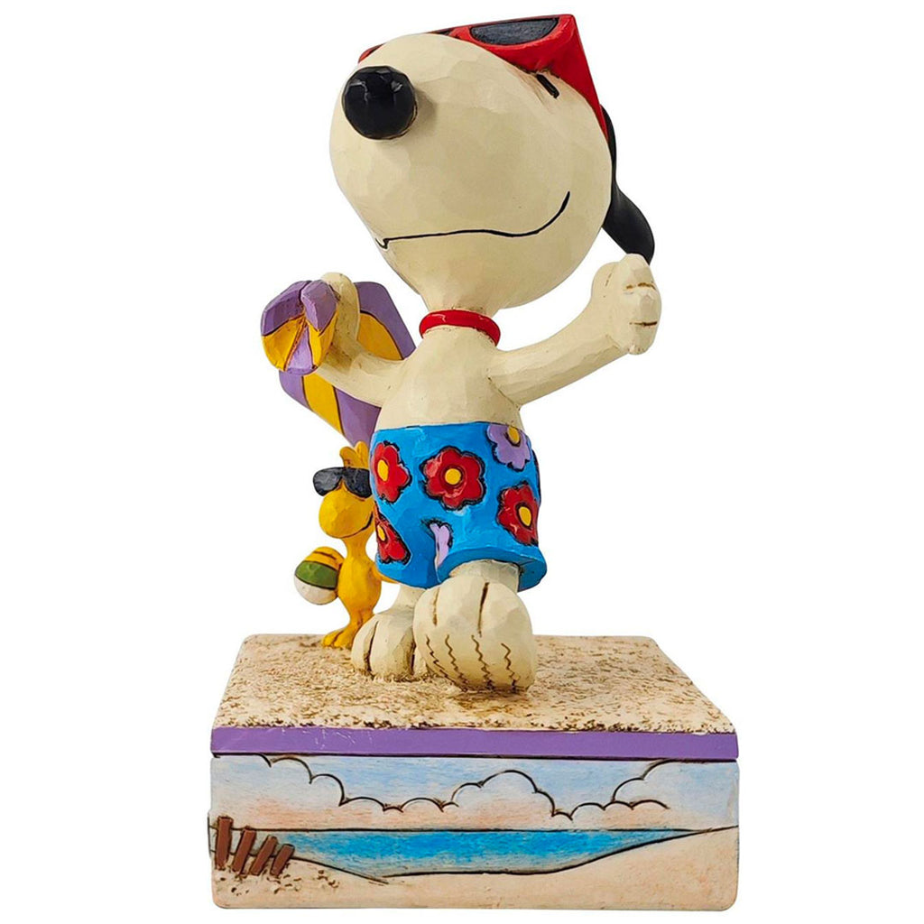 Jim Shore Snoopy & Woodstock at Beach 5.125" front