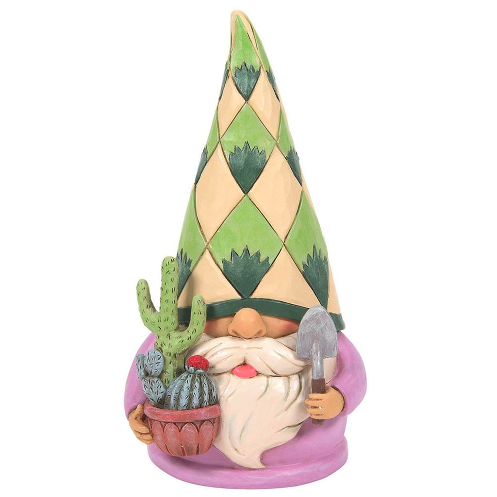 Jim Shore Succulent Gnome Figurine 5.75" front