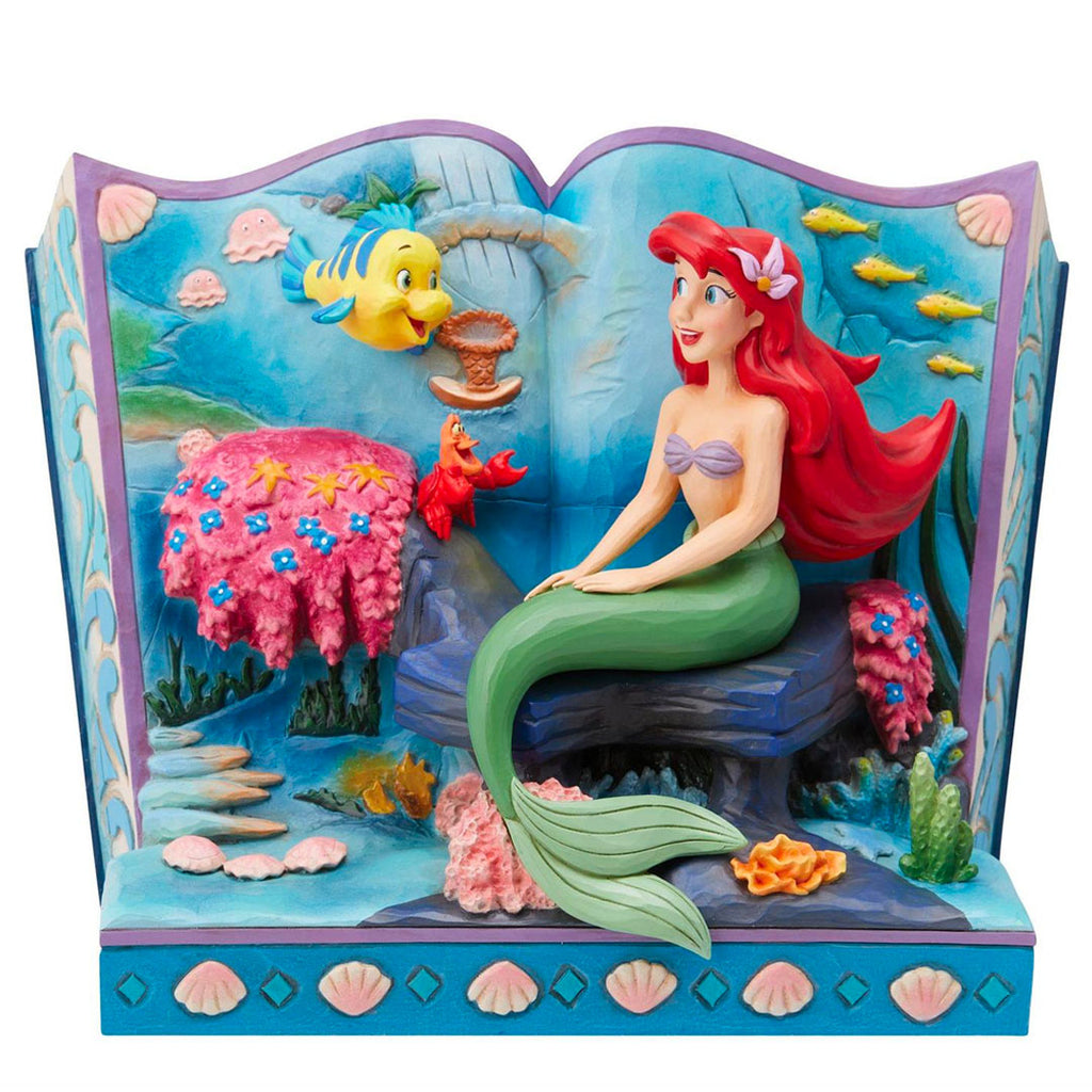 Jim Shore The Little Mermaid Storybook 6.25" front