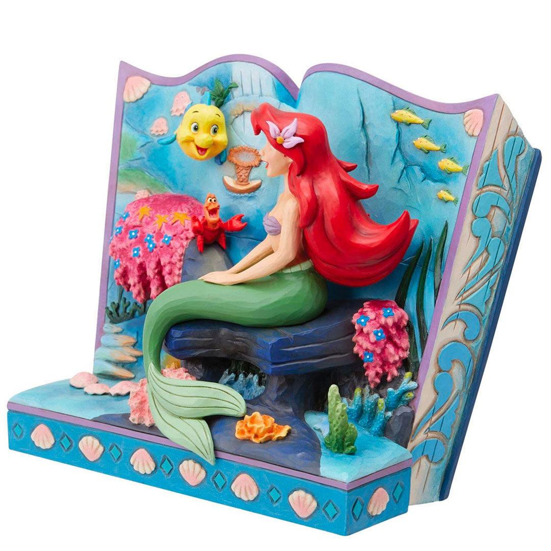 Jim Shore The Little Mermaid Storybook 6.25" side