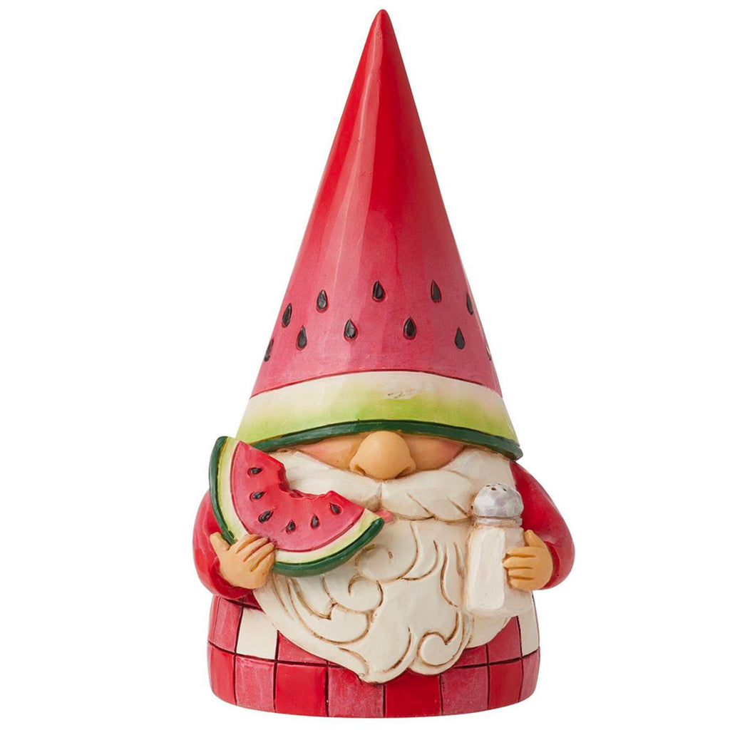 Jim Shore Watermelon Gnome Figurine 4.5" front