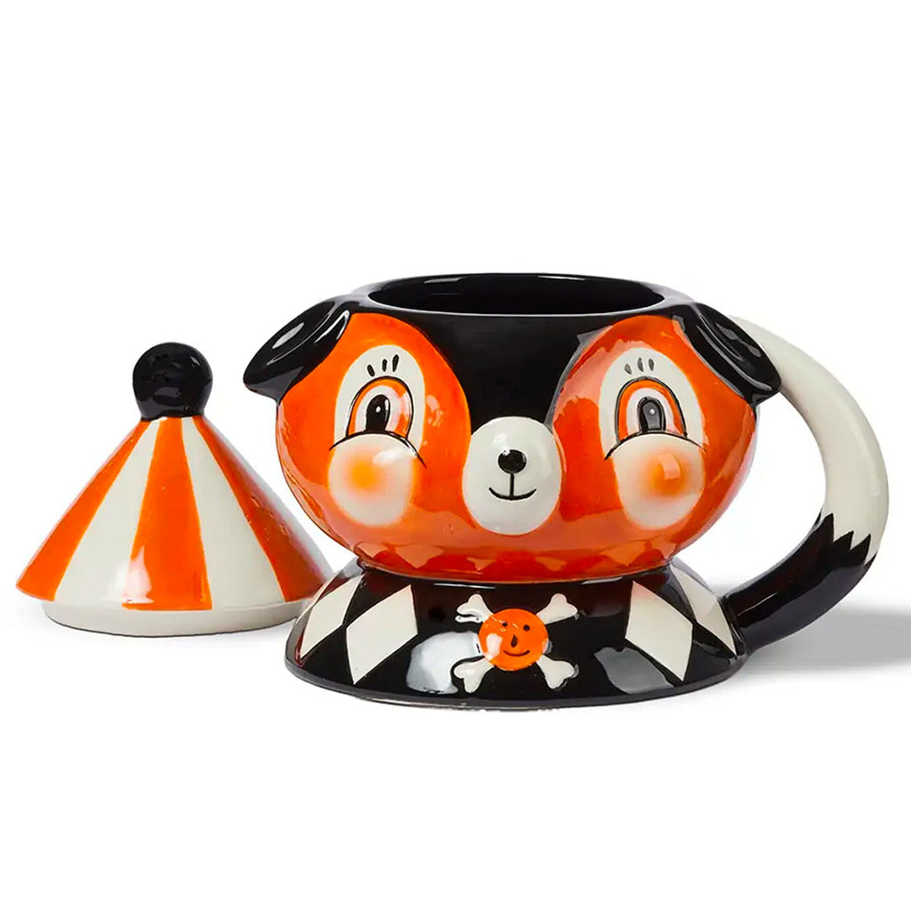 Johanna Parker Carnival Cottage Dog Mug 6.75" opened