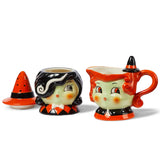 Johanna Parker Carnival Cottage Witch Cream & Sugar - Set of 2 opened