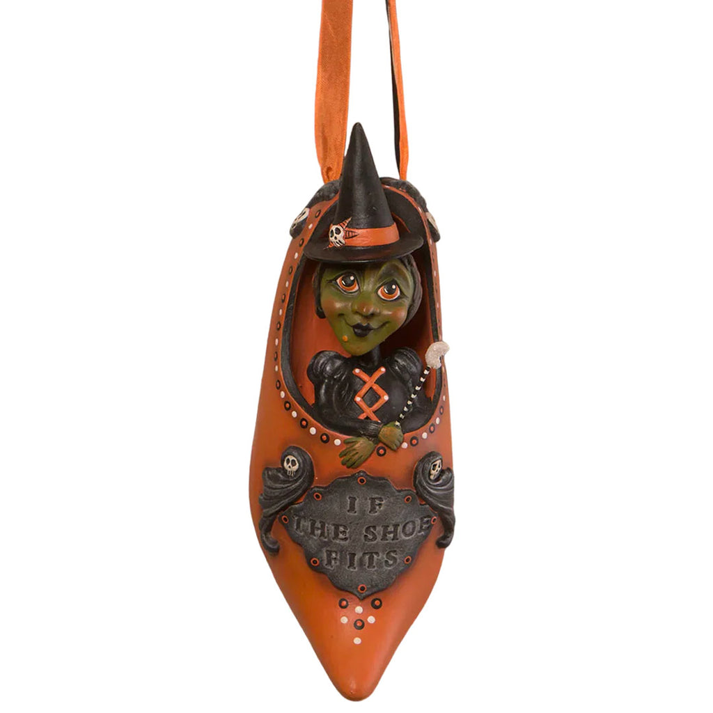 If the Shoe Fits Witch Ornament by LeeAnn Kress, Halloween Ornament