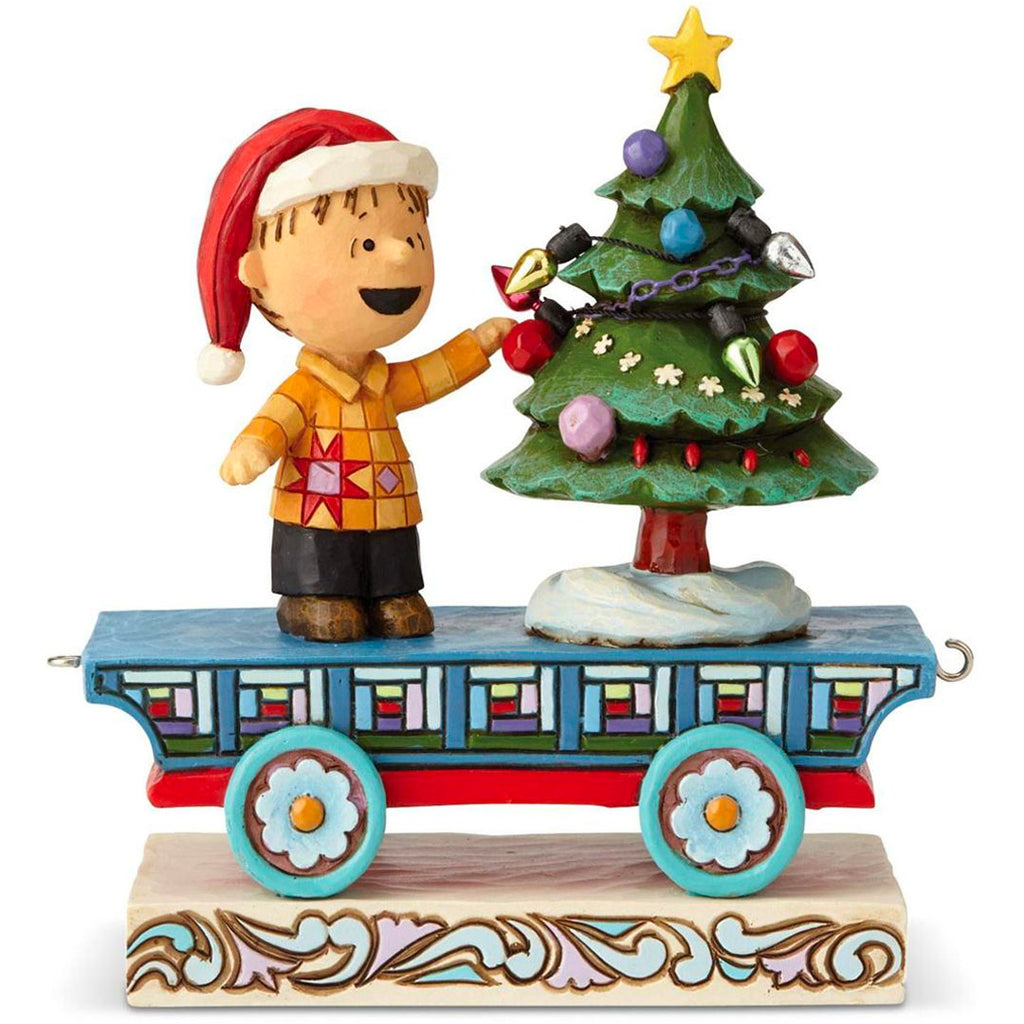 Jim Shore Linus Christmas Train Car front