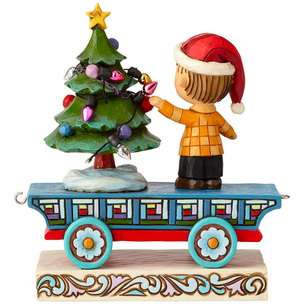 Jim Shore Linus Christmas Train Car back