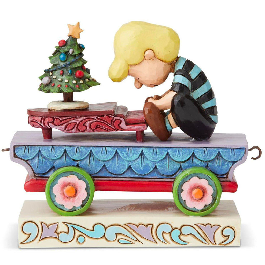 Jim Shore Schroeder Christmas Train Car front