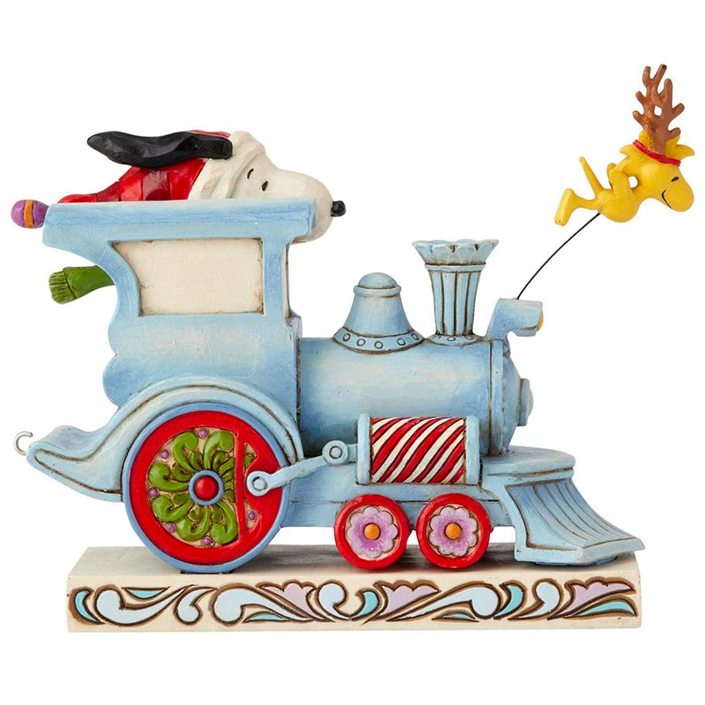Jim Shore Snoopy Christmas Train Car back