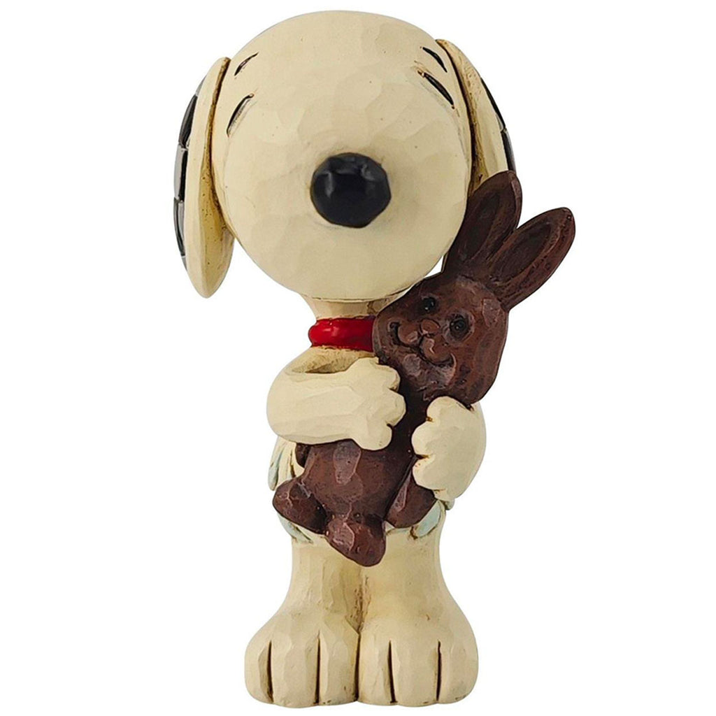 Jim Shore Snoopy with Chocolate Bunny Mini 3" front