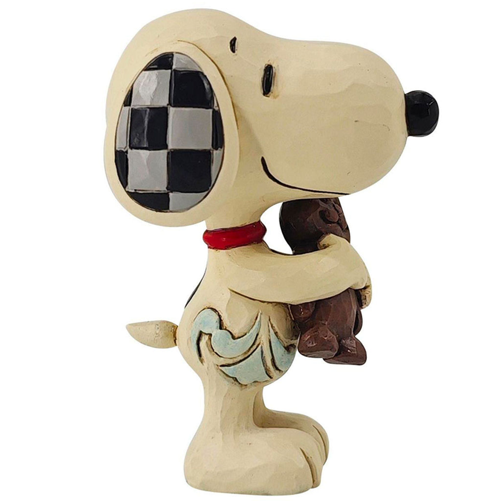 Jim Shore Snoopy with Chocolate Bunny Mini 3" side